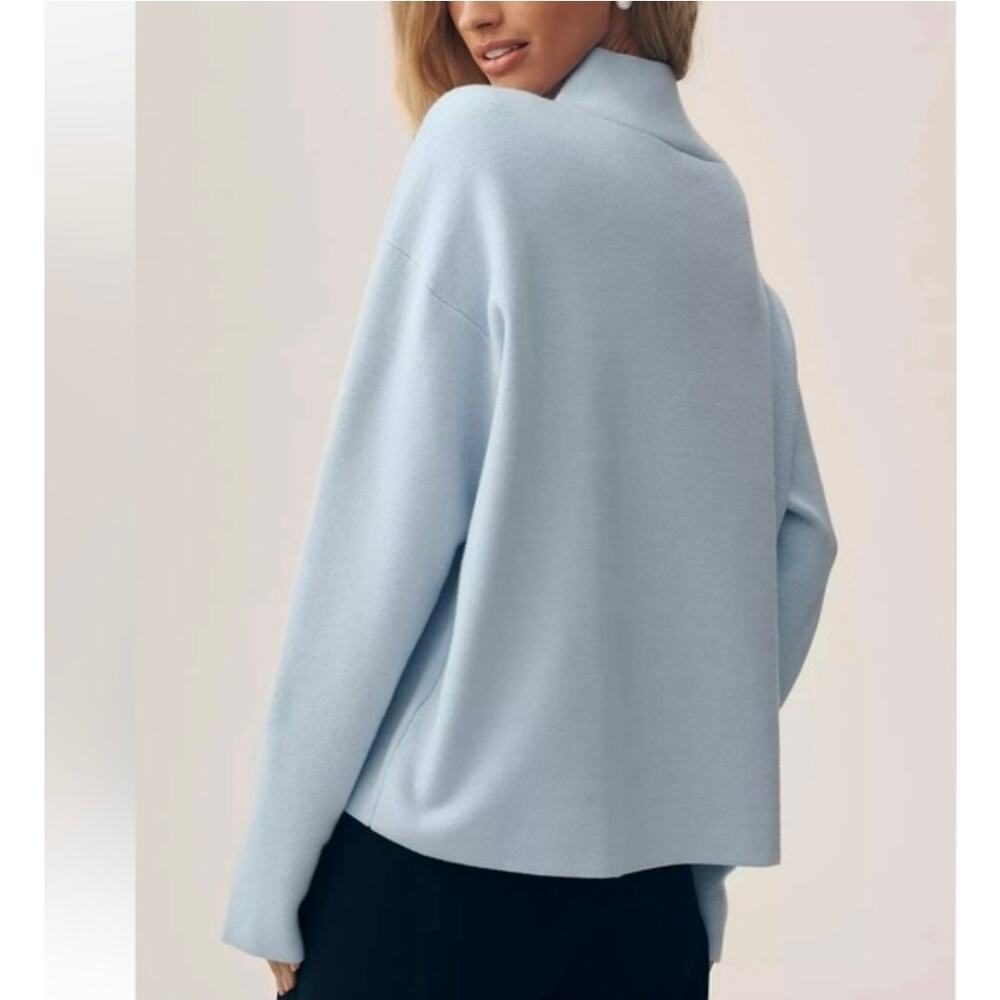 Maeve Carys Mock-Neck Swan Sweater. Size M. Retails $98 - Picture 3 of 12